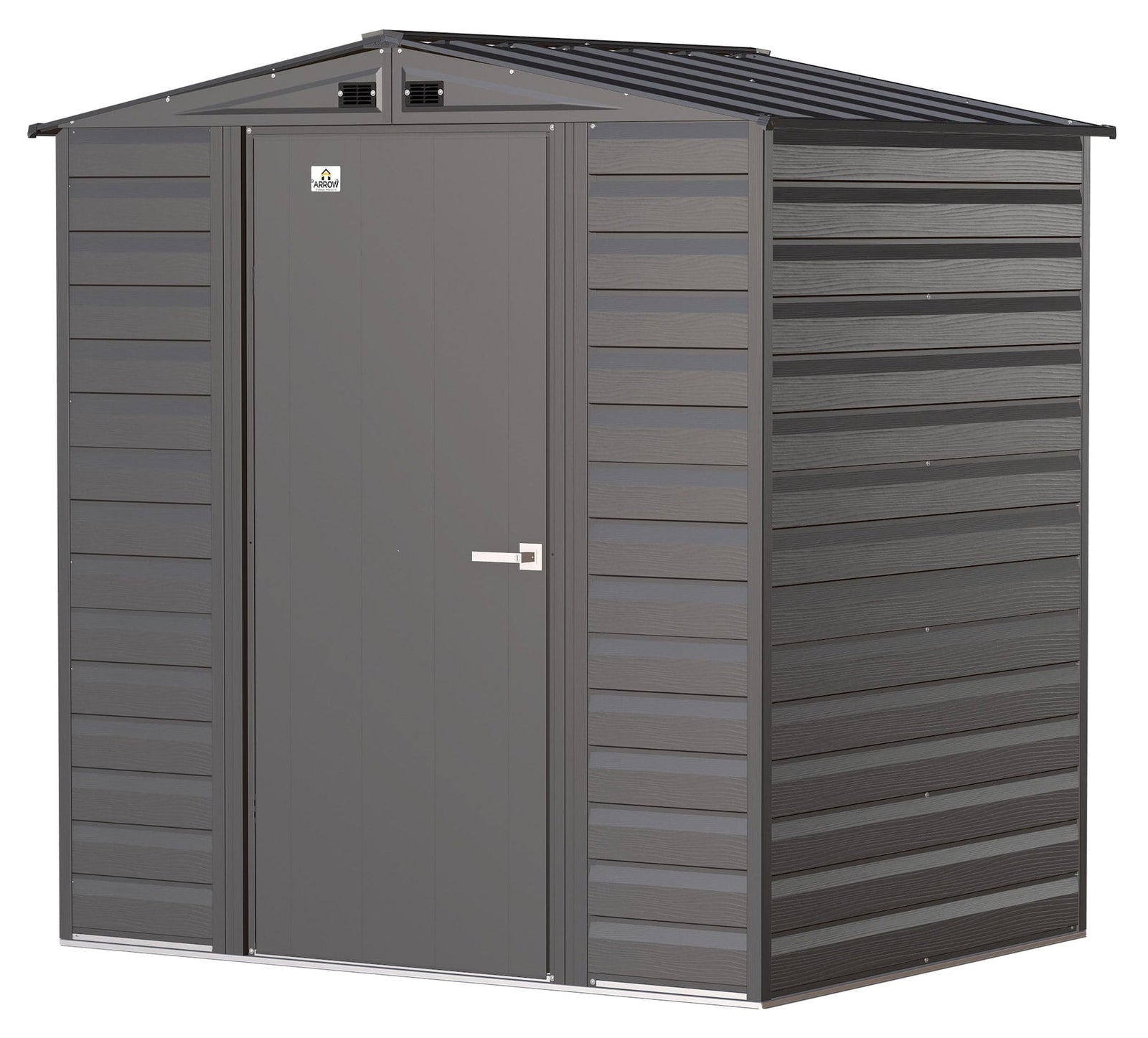 Select Galvanized Steel Storage Shed, Charcoal, 6-ft x 5-ft H4H9 - product image 2