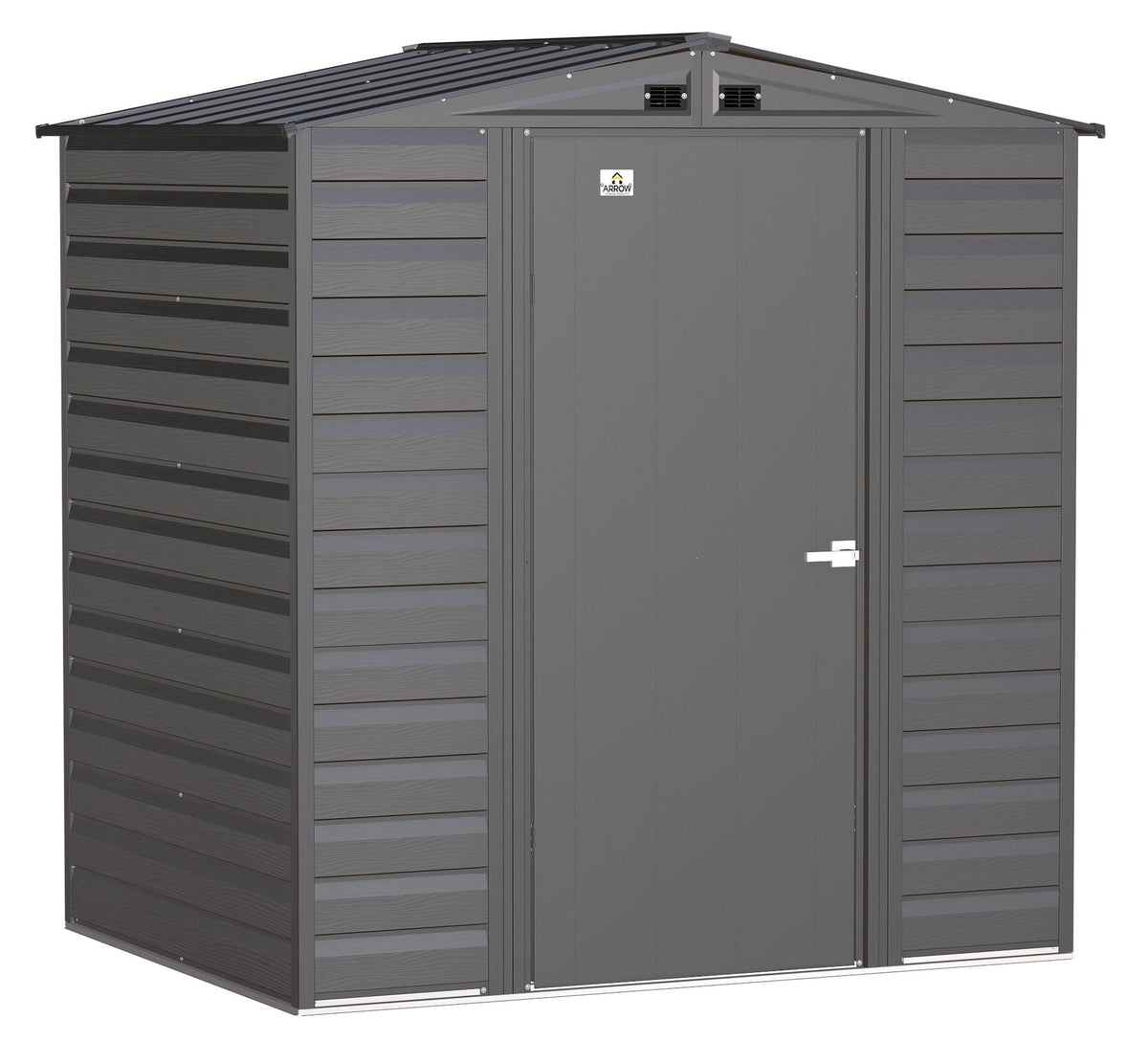 Select Galvanized Steel Storage Shed, Charcoal, 6-ft x 5-ft H4H9 - product image 4