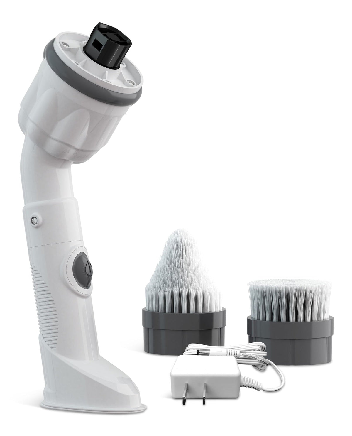 Scrubtastic Max Powerful Handheld Scrubber with 2 Brush Heads, Compact, White R7P2 - product image 1