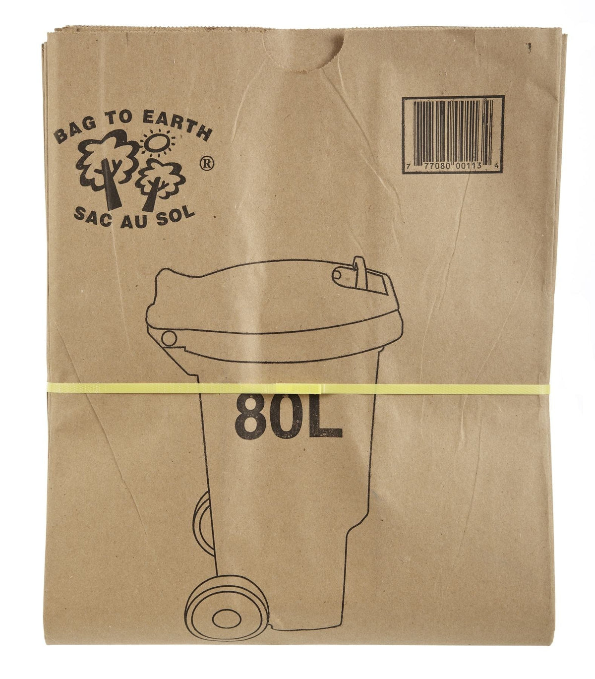 Bag to Earth 2-Ply Compostable and Biodegradable Paper Bin Liner, 10-pk, 80-L R6L8 - product image 1