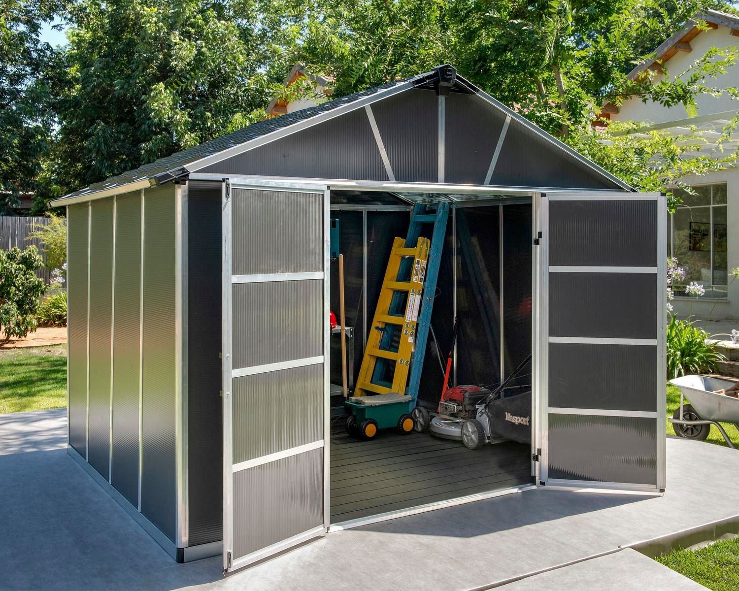 Multi-Function Polycarbonate Yukon Shed, 11x9-ft T6B5 - product image 6