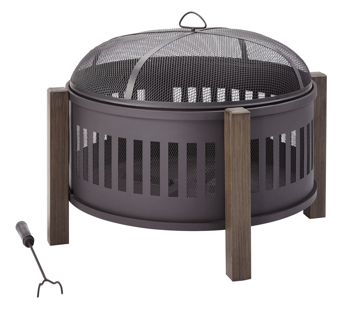 Campobello Round Wood Burning Outdoor Fire Bowl/Fire Pit, 31 x 24-in T8K0 - product image 1