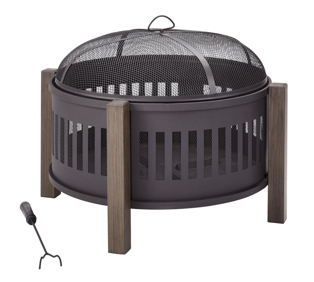 Campobello Round Wood Burning Outdoor Fire Bowl/Fire Pit, 31 x 24-in T8K0 - product image 4