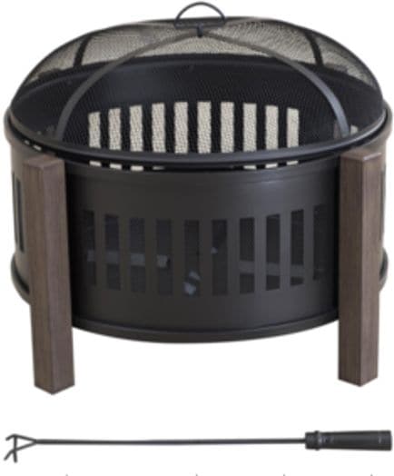 Campobello Round Wood Burning Outdoor Fire Bowl/Fire Pit, 31 x 24-in T8K0 - product image 5