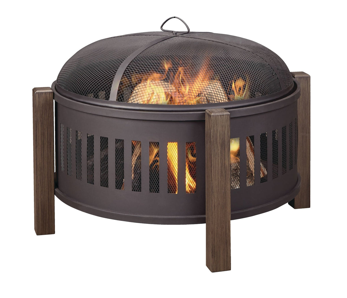 Campobello Round Wood Burning Outdoor Fire Bowl/Fire Pit, 31 x 24-in T8K0 - product image 6