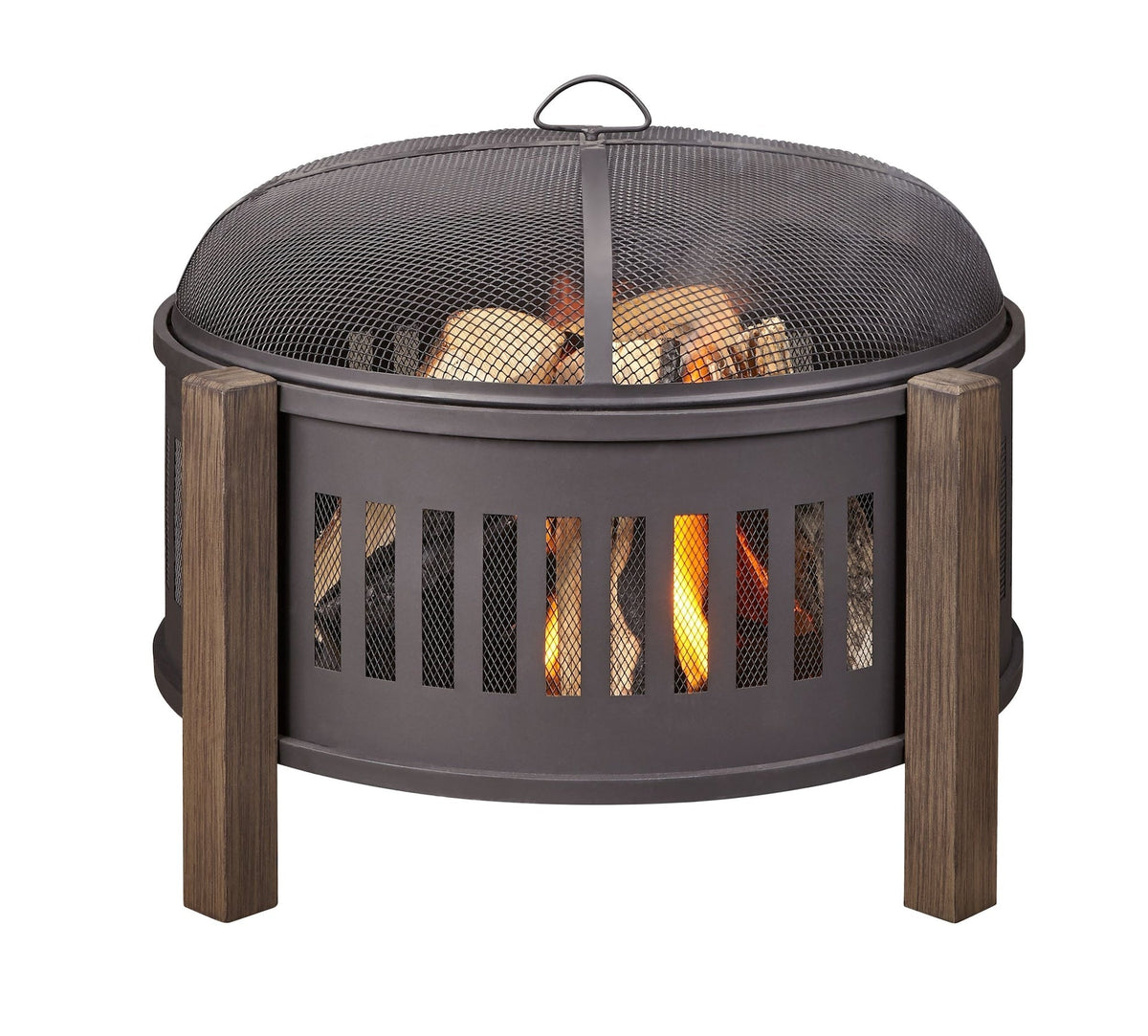 Campobello Round Wood Burning Outdoor Fire Bowl/Fire Pit, 31 x 24-in T8K0 - product image 7