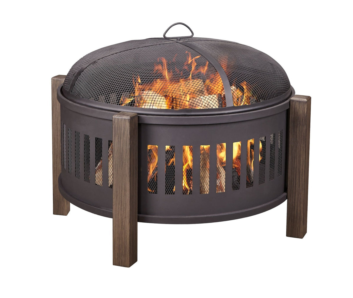 Campobello Round Wood Burning Outdoor Fire Bowl/Fire Pit, 31 x 24-in T8K0 - product image 8