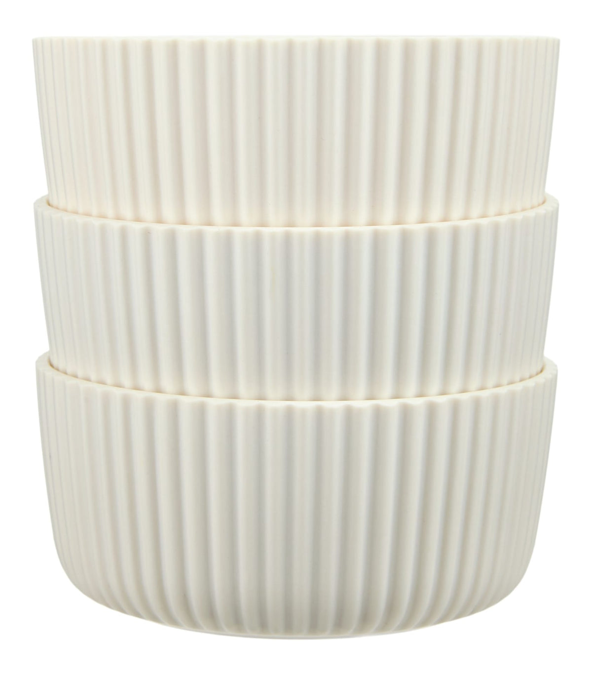Small Ribbed Bowls for Outdoor Dining, 3-pk S2T7 - product image 1