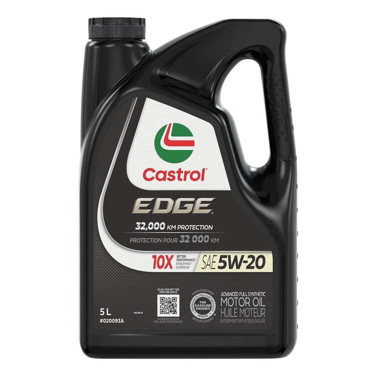 EDGE 5W20 Advanced Synthetic Engine/Motor Oil, 5-L W3S3 - product image 1