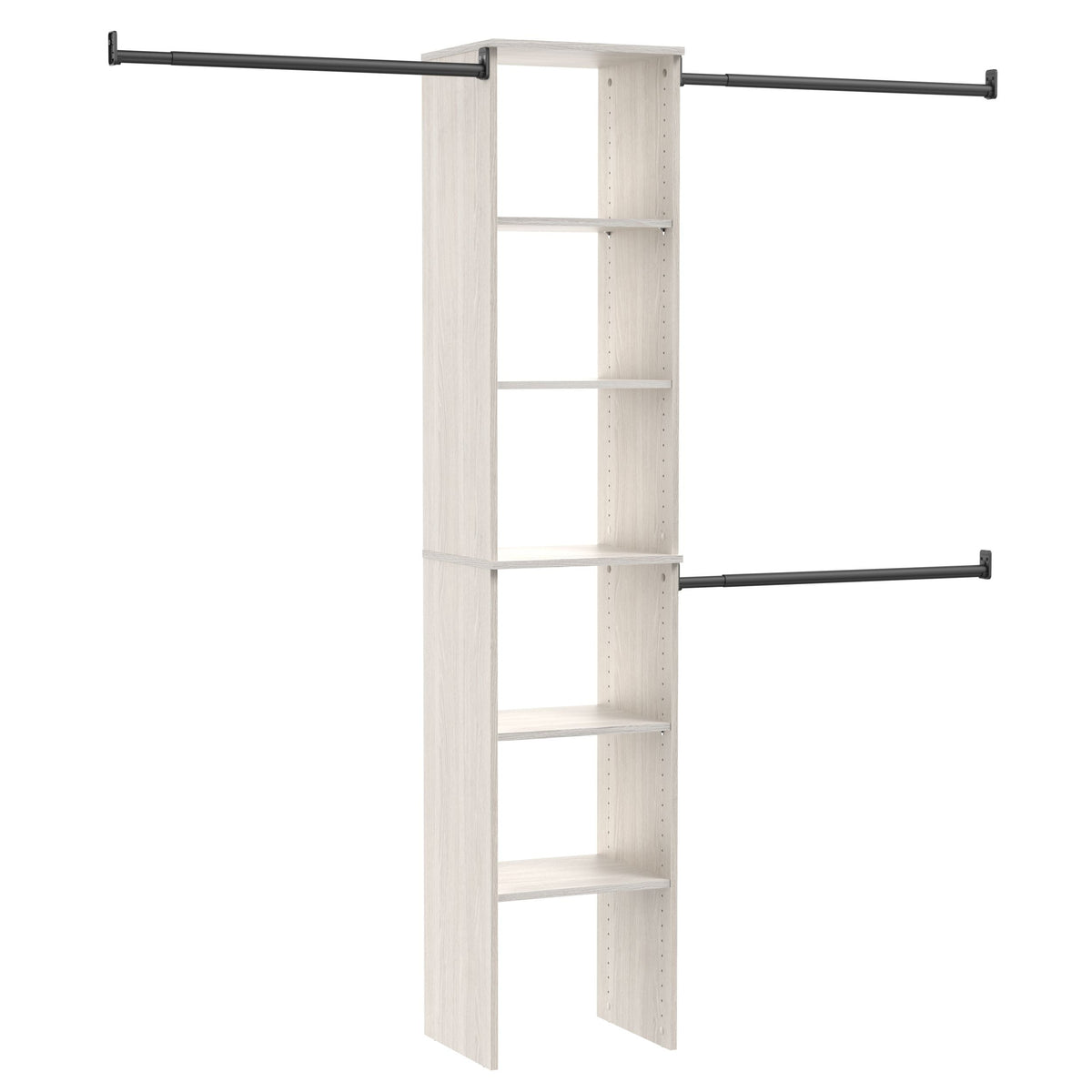 Suite Symphony Laminate Wood Tower Starter Kit with Rods, White Timber, 16-in P2R1 - product image 1