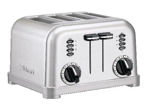Metal Classic Toaster with 6 Settings, Stainless Steel, 4-Slices Q1R1 - product image 1