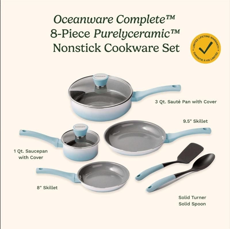 Oceanware 8-Piece Ceramic Set, Ombre R7B6 - product image 8