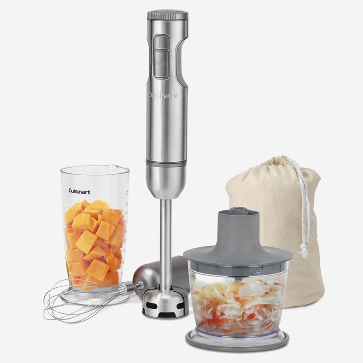 SmartStick 2-Speed Corded Hand Blender with Chopper & Whisk Attachments, Stainless Steel Q9B5 - product image 4