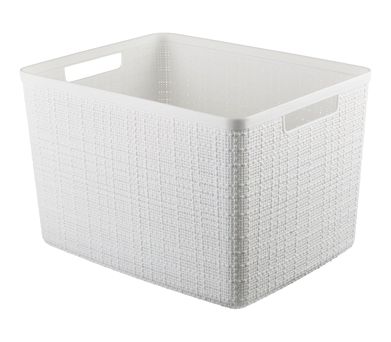 Large Jute Weave Nesting Storage Basket, White V2H7 - product image 1