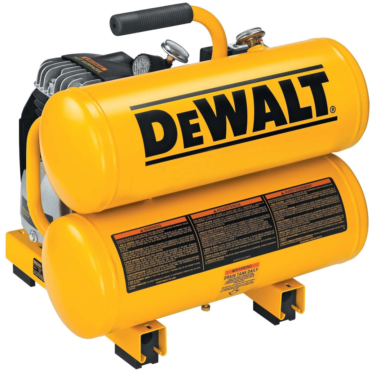 4-Gallon Twin Stack Air Compressor, 125 PSI D2K5 - product image 1