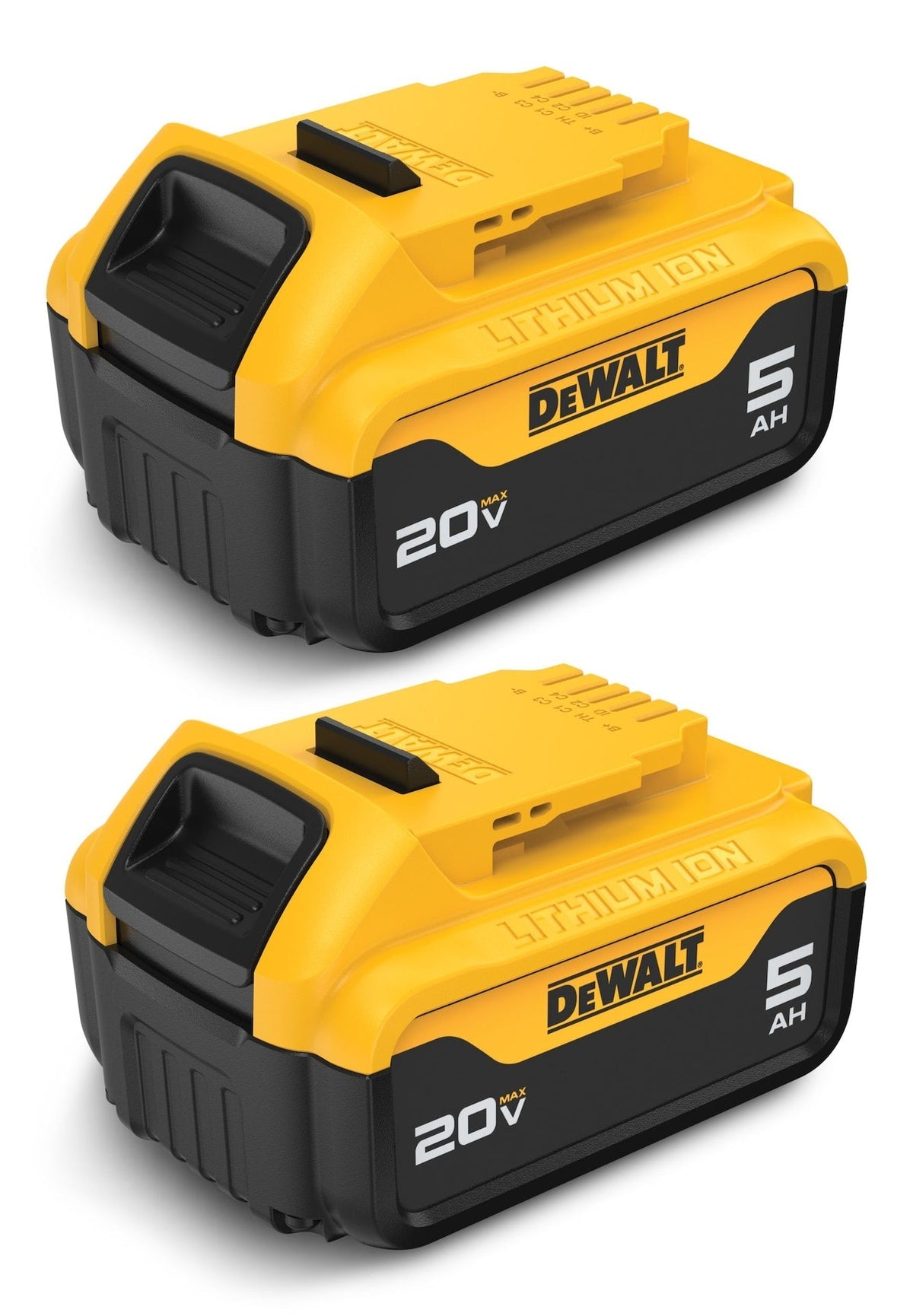 DCB205-2 20V MAX Lithium-Ion 5.0Ah Battery Pack with LED Fuel Gauge, 2-pk E6C7 - product image 1