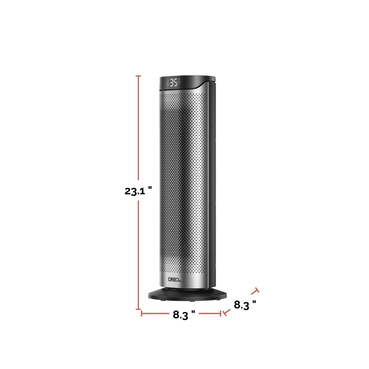 Home 1500W PTC Convection Oscillating Ceramic Electric Tower Heater, 23-in M5N8 - product image 5