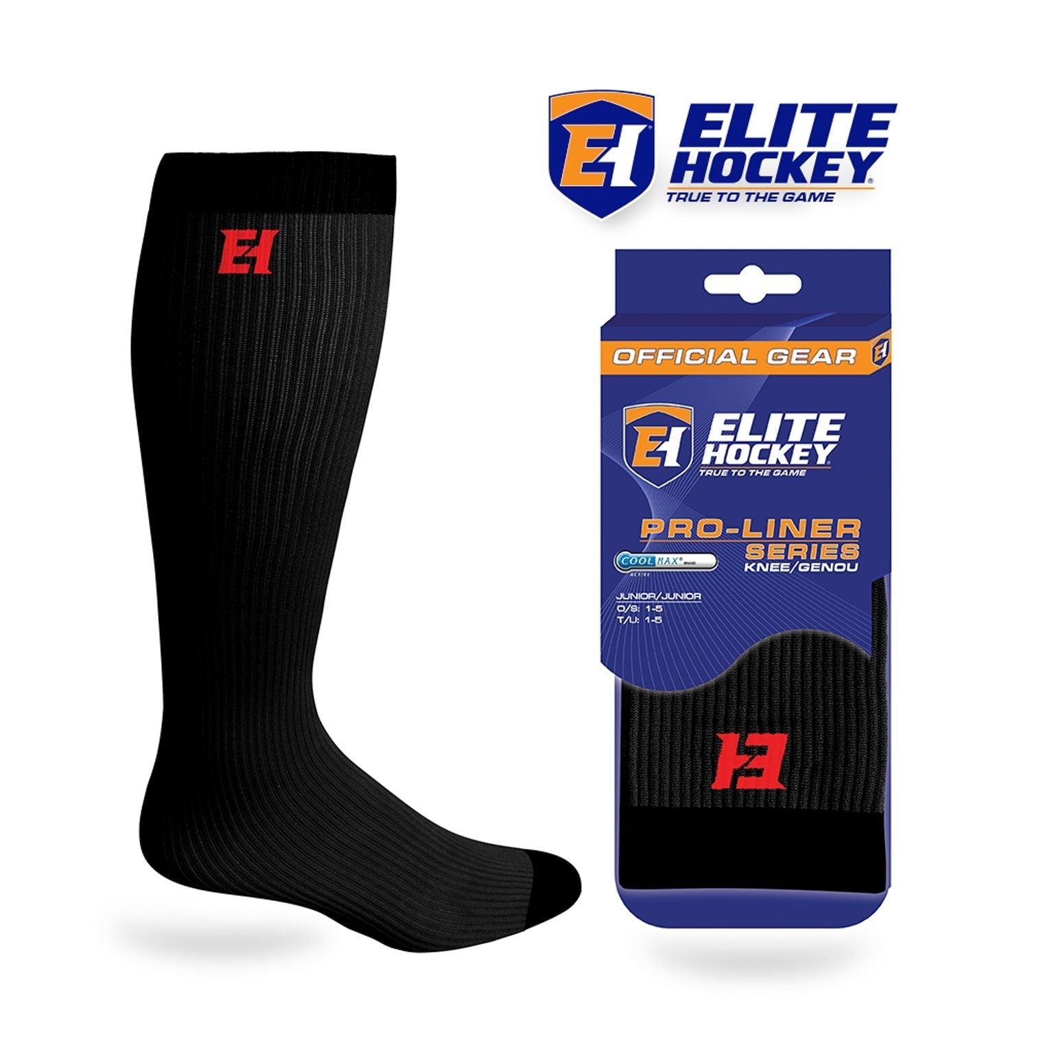 Hockey Pro-Liner Skate Socks, Junior, Various Colours H4M4 - product image 1