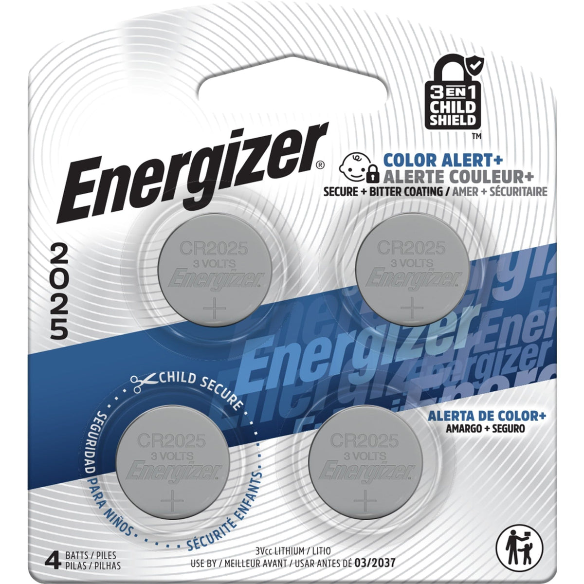 2025 3V Lithium Coin Batteries, Long-Lasting, 4-pk B9X0 - product image 1