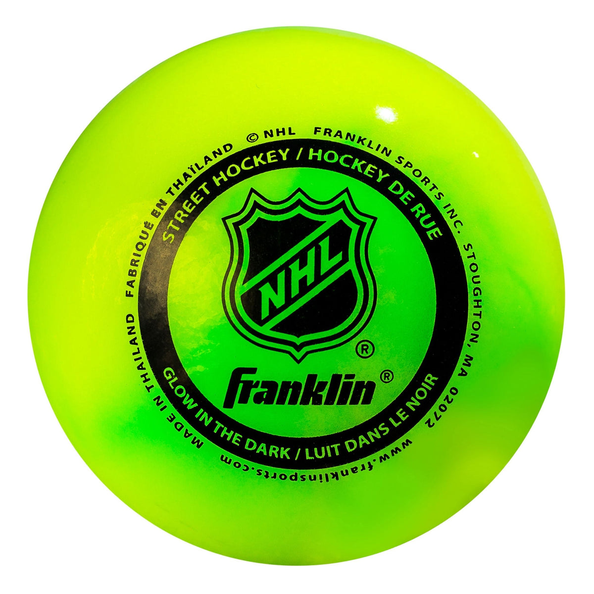 Hockey Ball, Minimal Bounce, PVC, Green Z6H8 - product image 1