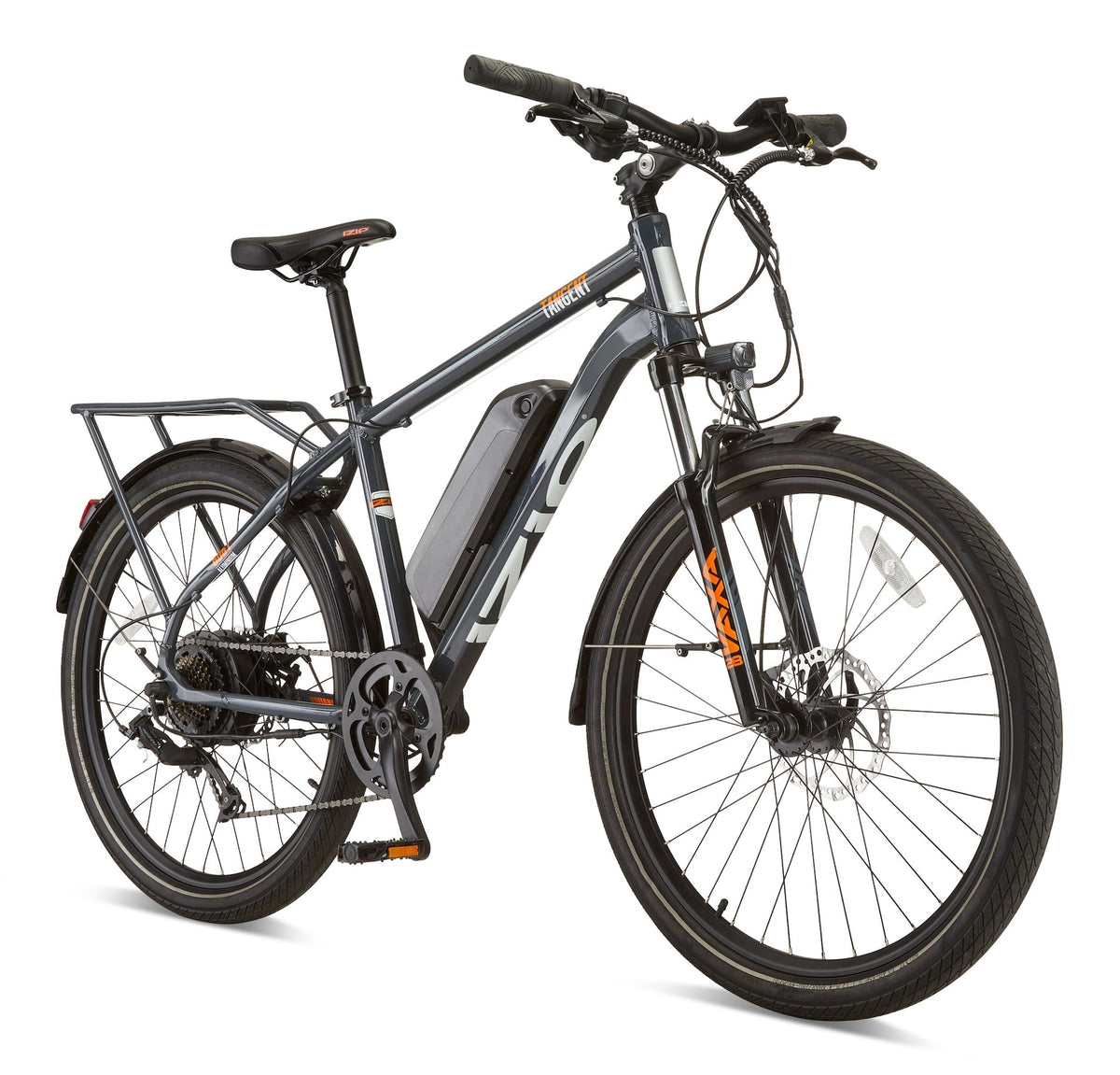 iZip Tangent All-Terrain 48V Electric Bike with Storage Carrier, 26-in Wheel, Grey Z2J9 - product image 1