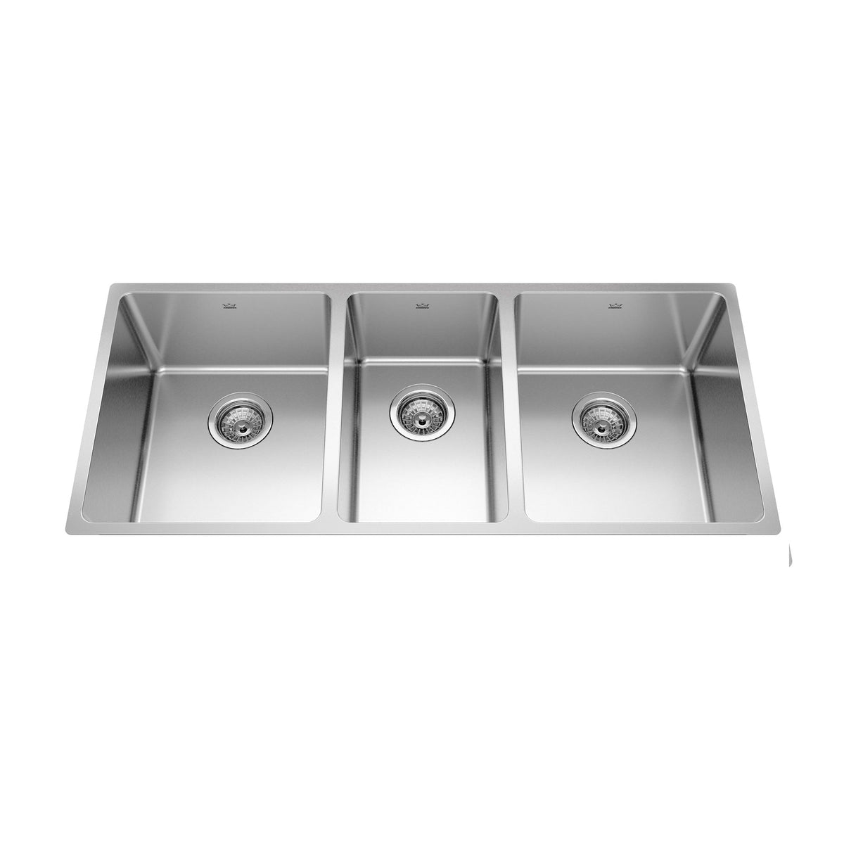 Brookmore Undermount Triple Bowl Kitchen Sink, 41.5-in x 18.1-in x 9-in, Stainless Steel L4X0 - product image 1