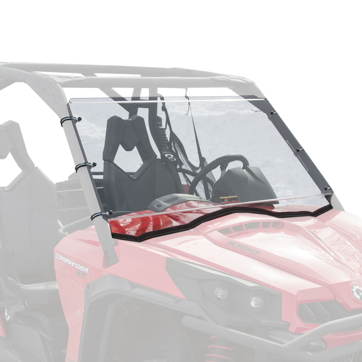Hard Coated Full Fixed Windshield, Cam-Am Commander P1Z8 - product image 1