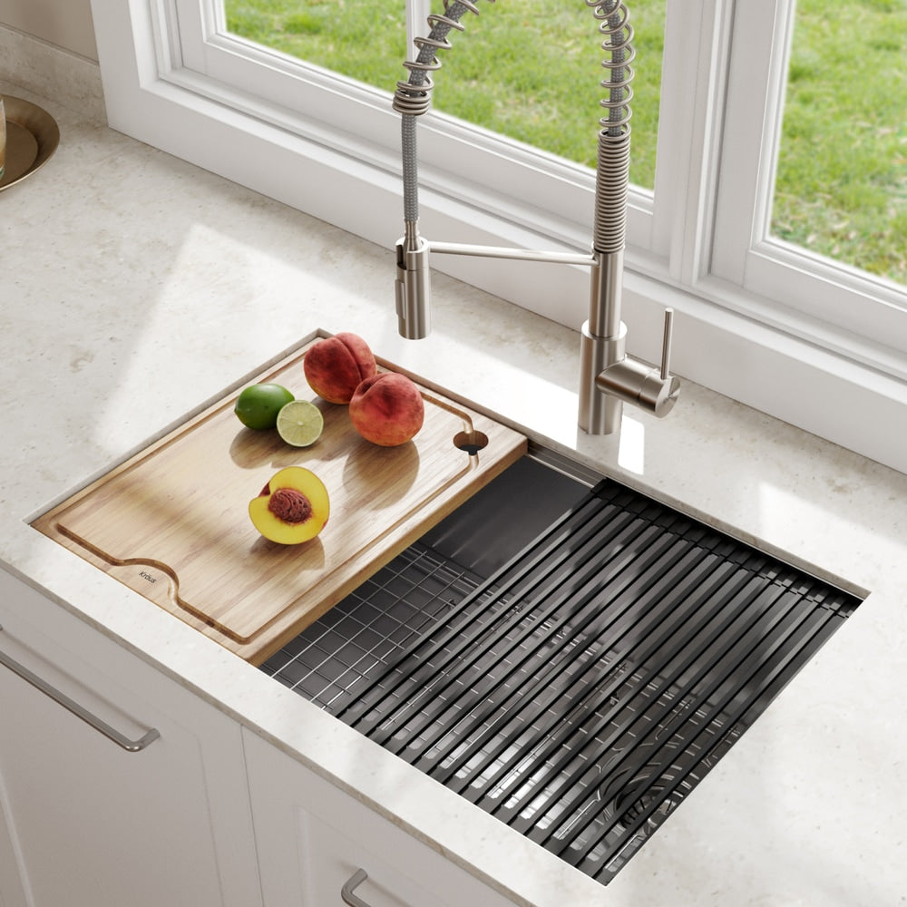 Kore Undermount Stainless Steel Single Bowl Kitchen Sink with Add-Ons, 27x19x11-in E6G1 - product image 4