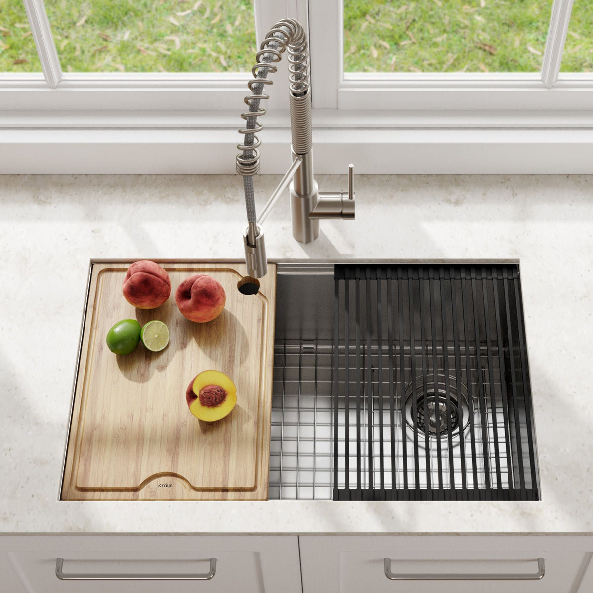 Kore Undermount Stainless Steel Single Bowl Kitchen Sink with Add-Ons, 27x19x11-in E6G1 - product image 5