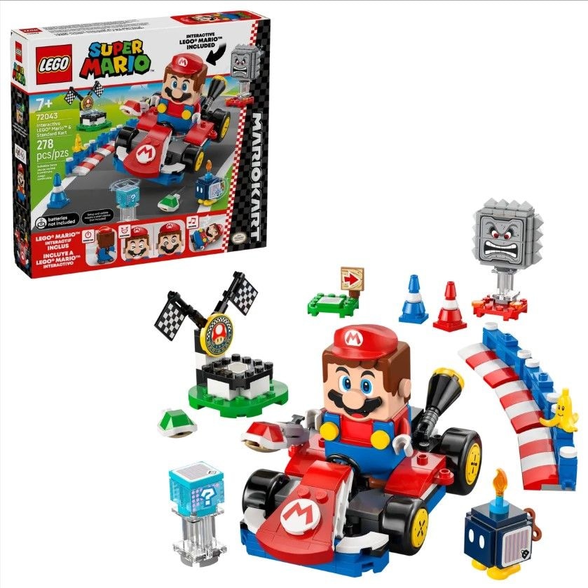 Super Mario Mario Kart – Interactive Mario & Standard Kart - 72043, 278-pcs, Ages 7+ O8G7 - product image 1