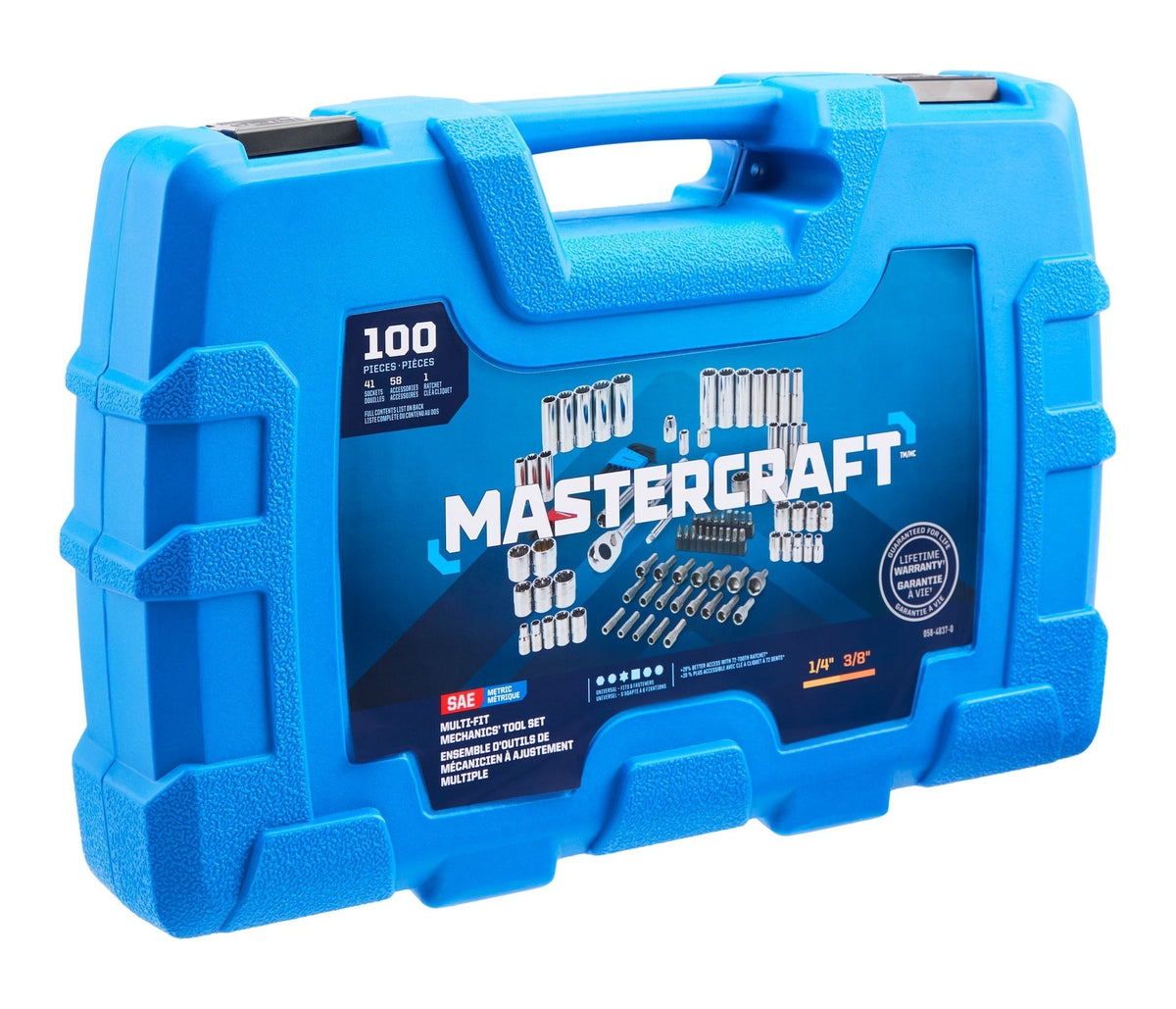 100 Piece Multi Fit Socket Set D6L9 - product image 2