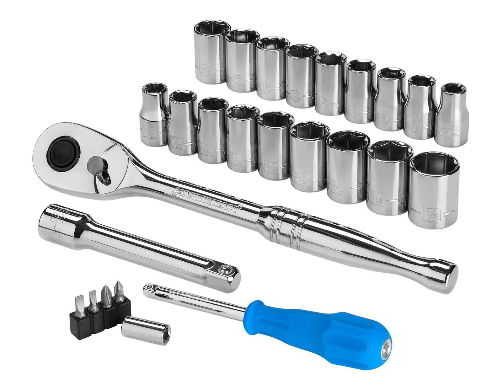 26 Piece 1/2" Drive Socket Set H3B0 - product image 2