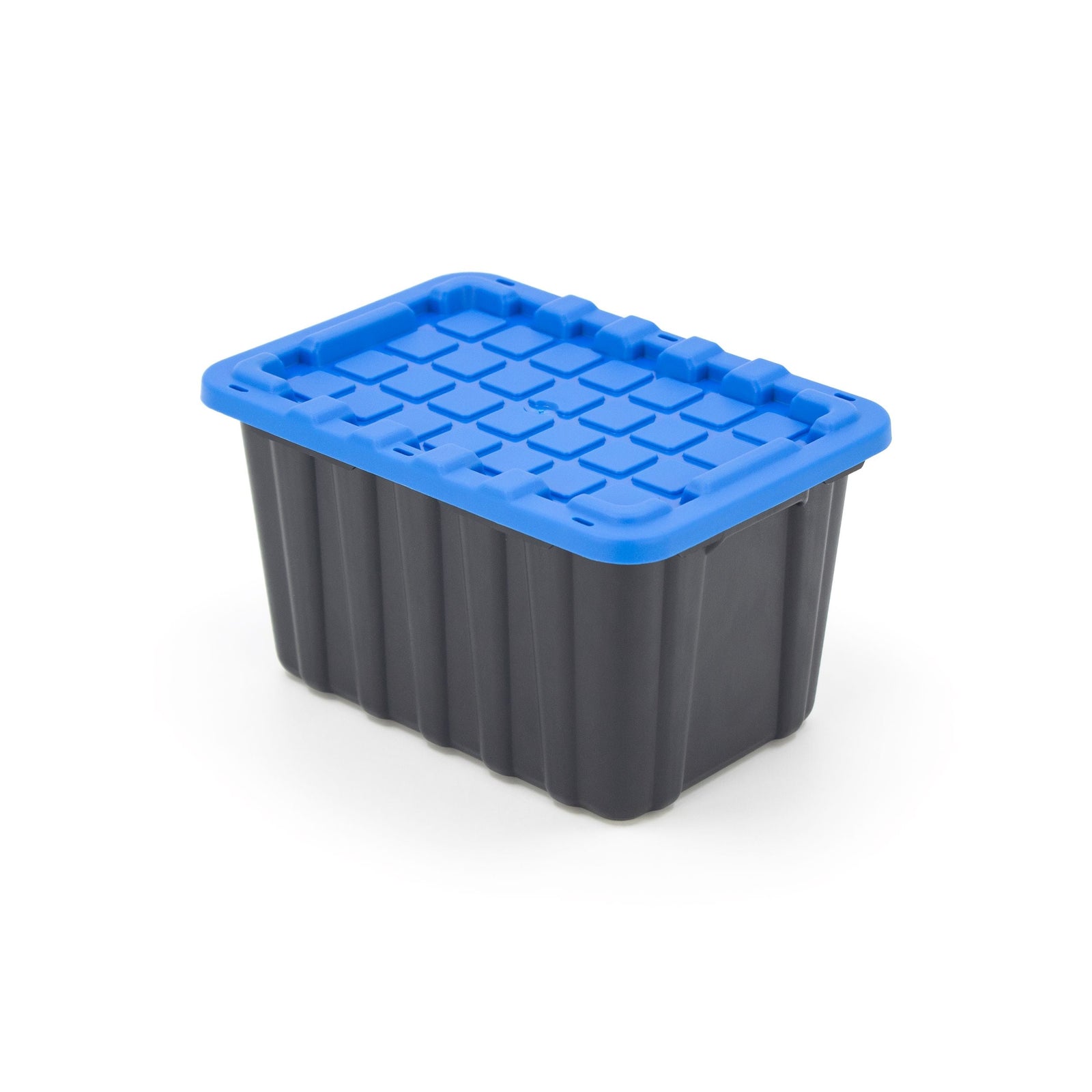 Tiny Heavy Duty Stackable Storage Tote with Lid, Black I0Z3 - product image 2