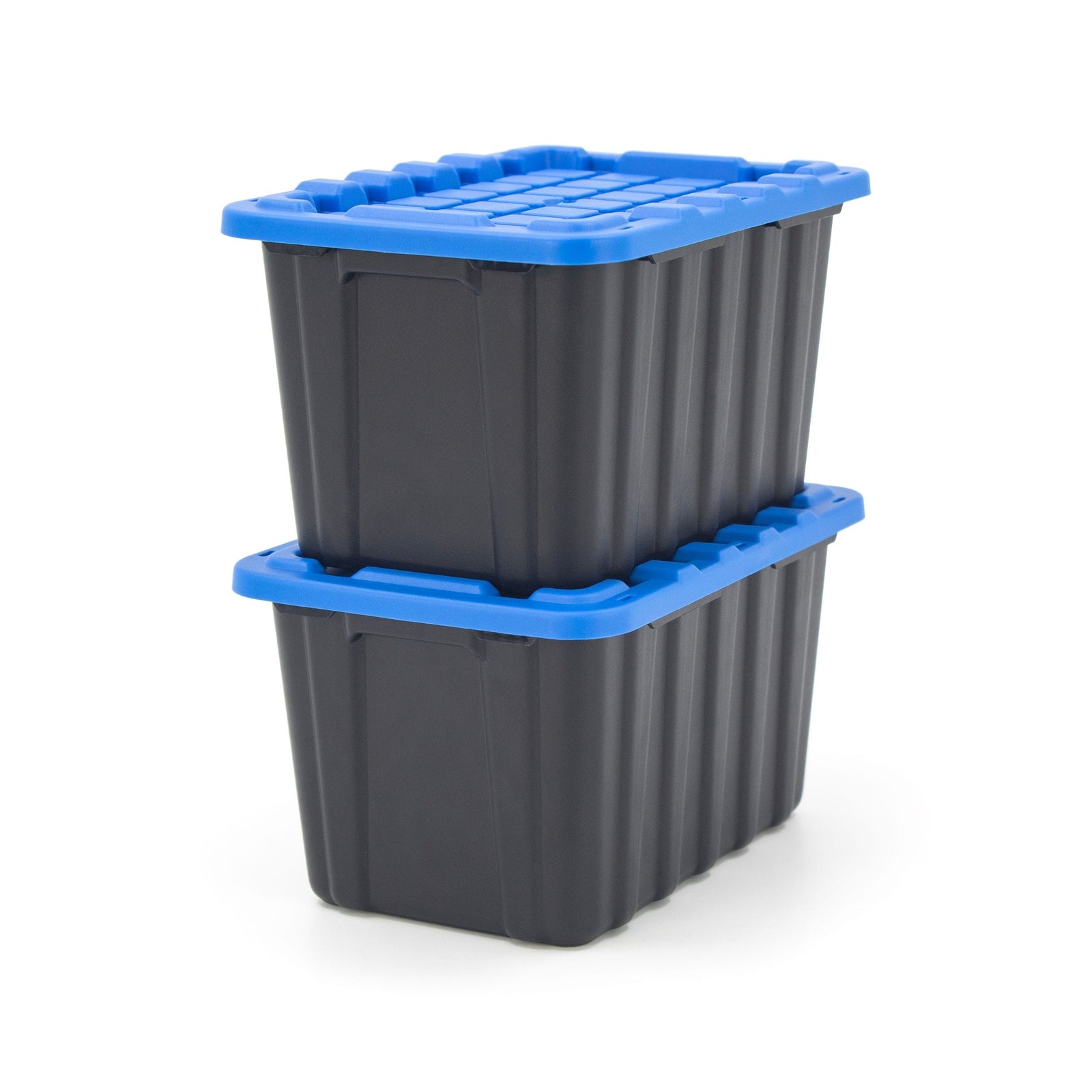 Tiny Heavy Duty Stackable Storage Tote with Lid, Black I0Z3 - product image 4