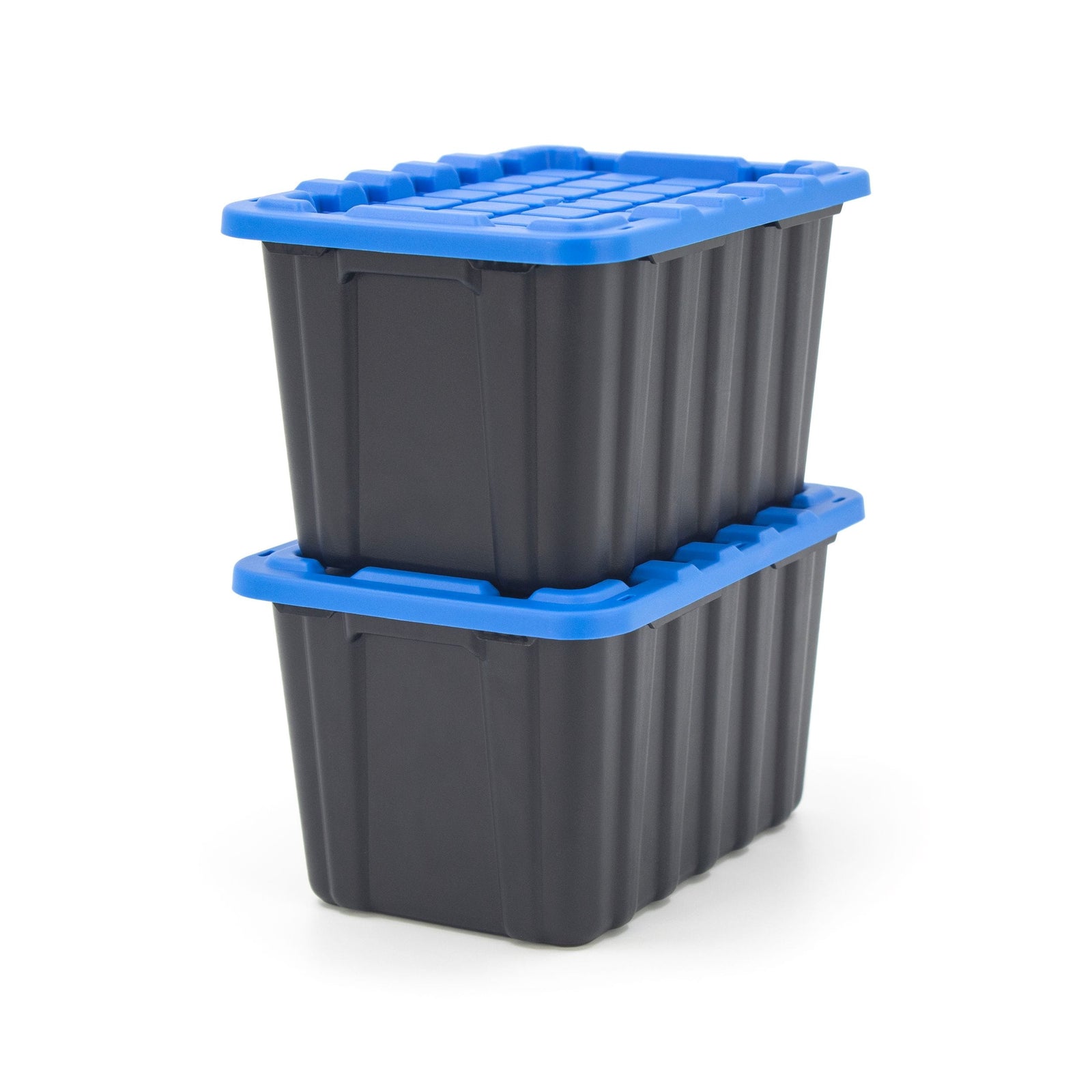 Tiny Heavy Duty Stackable Storage Tote with Lid, Black I0Z3 - product image 5