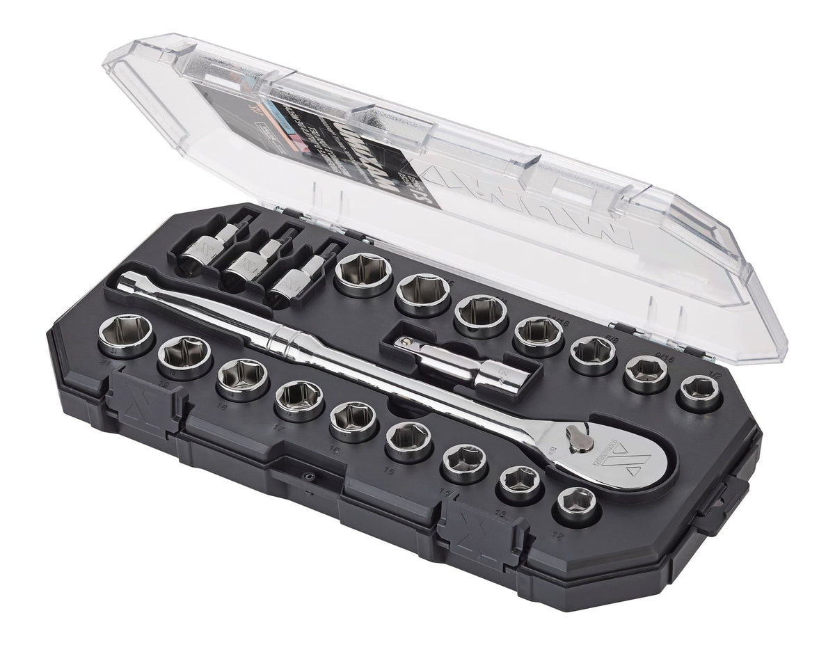 21 Piece 1/2" Drive Metric Socket Set O5Q3 - product image 3