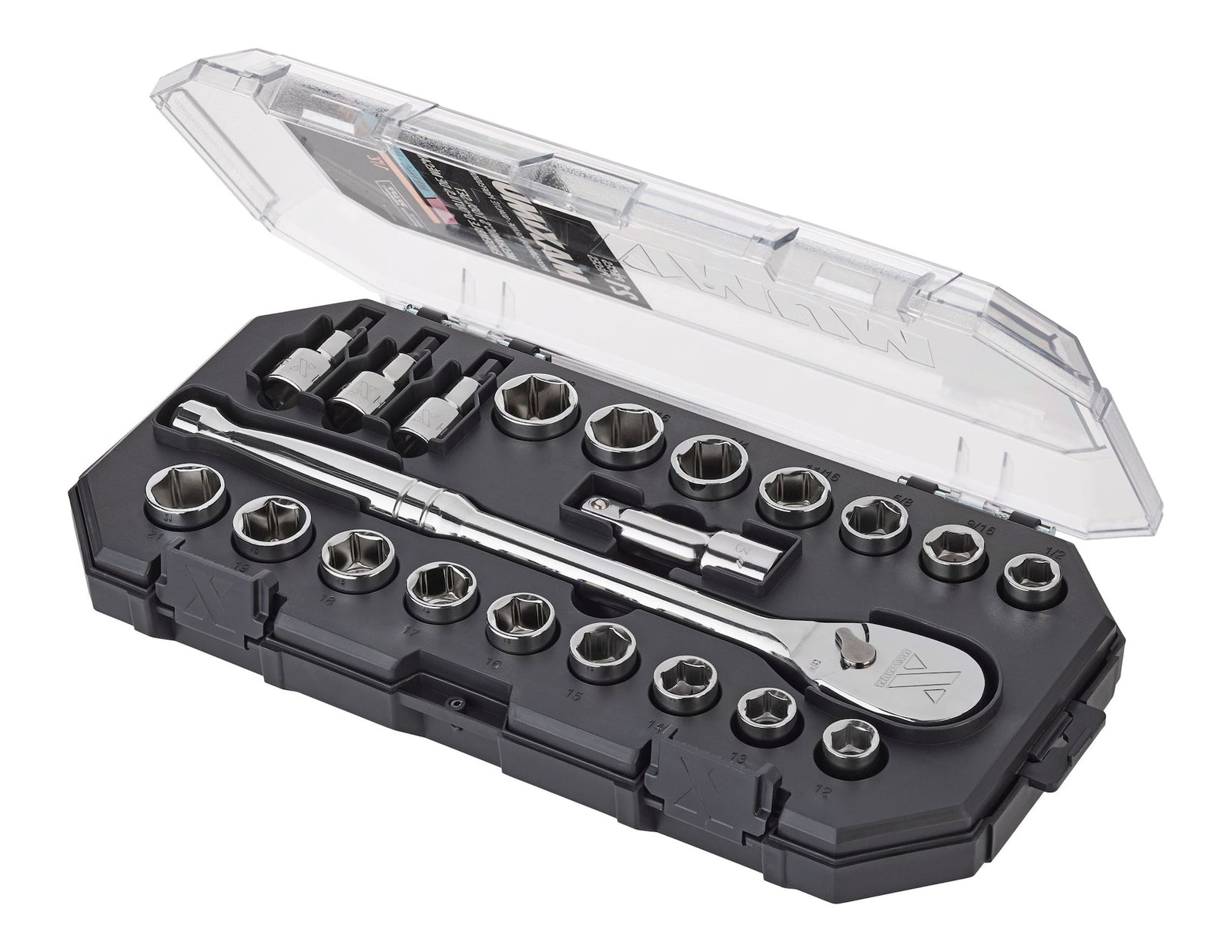21 Piece 1/2" Drive Metric Socket Set A2S9 - product image 3