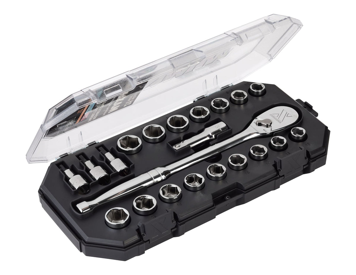 21 Piece 1/2" Drive Metric Socket Set A2S9 - product image 4