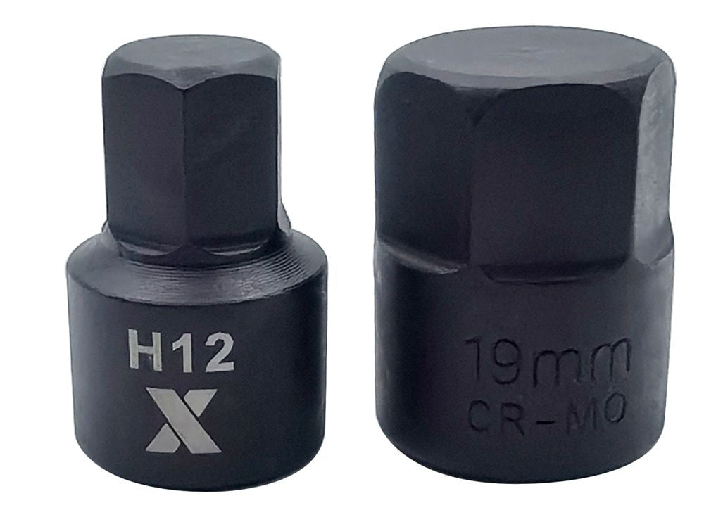 9 Piece Impact Stubby Bit Socket Rail Hex Metric P1U0 - product image 4