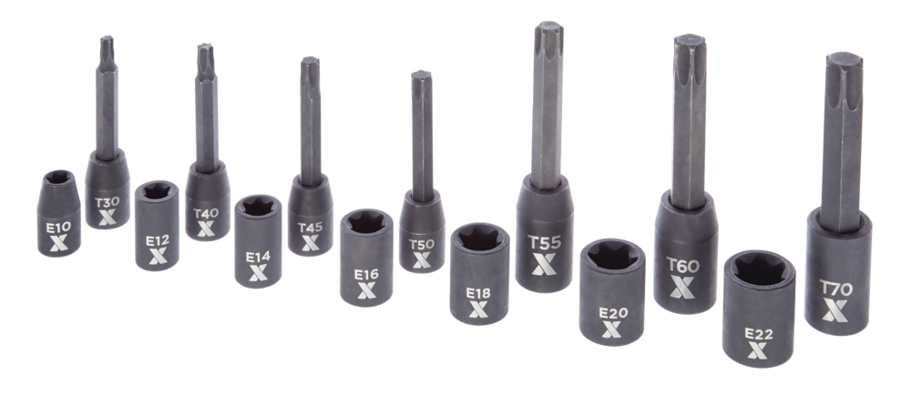 Torx & E-Torx Impact Bit Socket Set, 14-pc, SAE/Metric E3E3 - product image 4