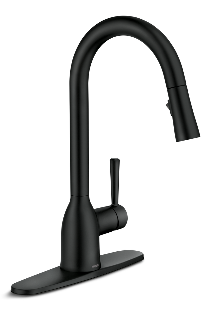 Adler Single Handle Pull-Down Kitchen Faucet, Matte Black M3Q9 - product image 1