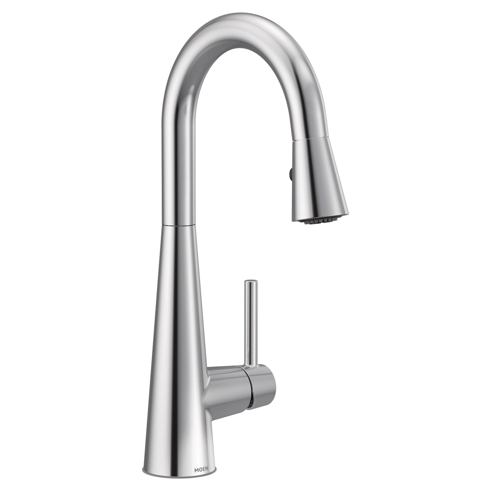 Sleek Single Handle High Arc Pull Down Kitchen Faucet with Power Clean, Chrome R8T6 - product image 1