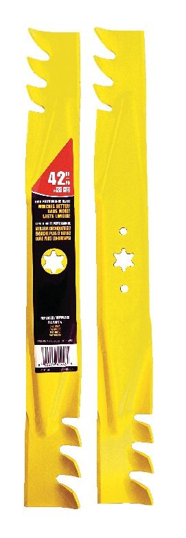 Xtreme 3-in-1, 2-Blade Replacement Set for 42-in Lawn Tractor Cutting Decks, Yellow W4X2 - product image 1