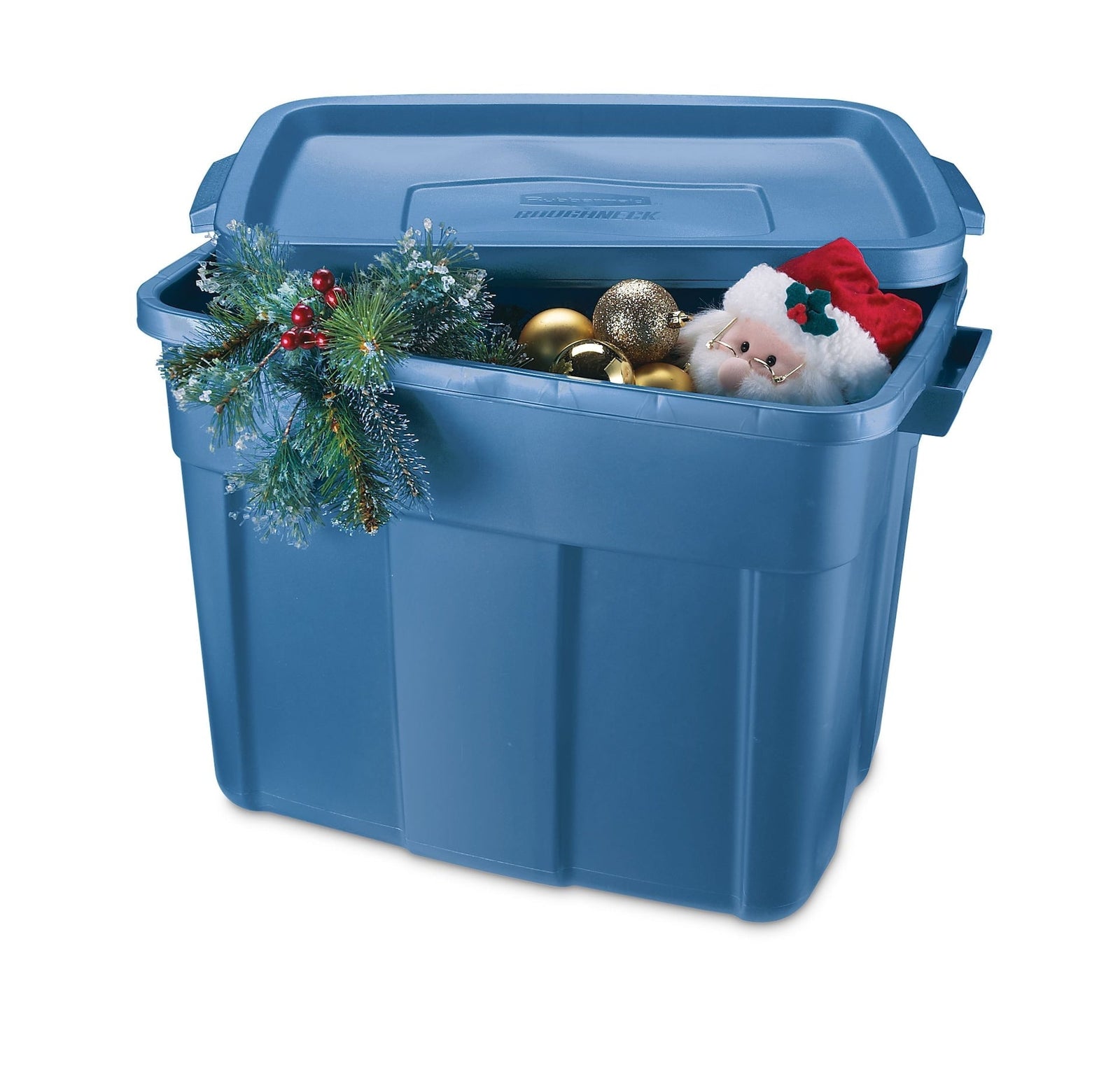 Roughneck Stackable Storage Box with Lid, 68-L, Blue G5B1 - product image 4