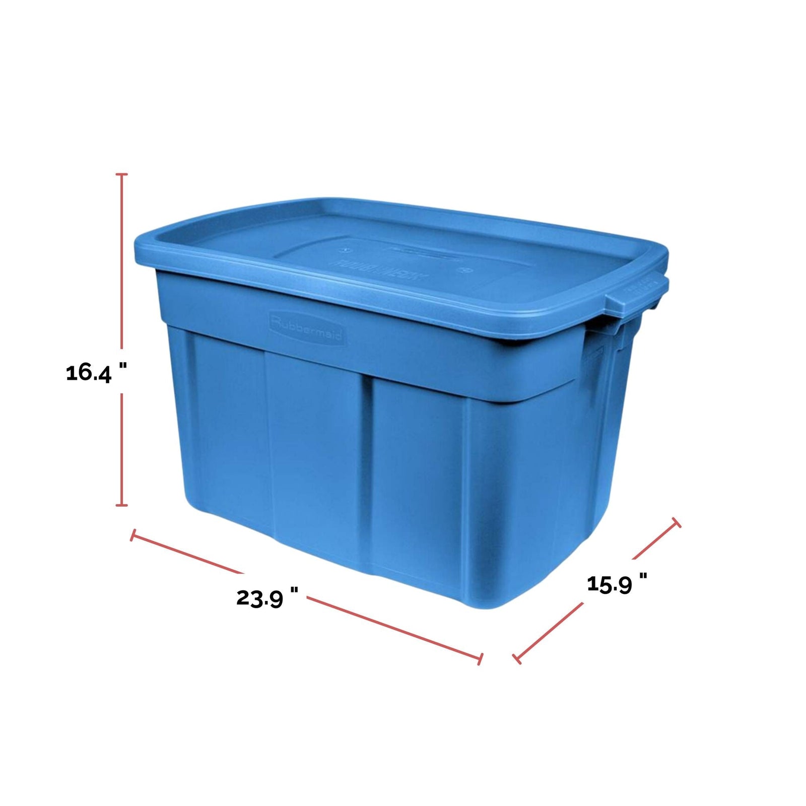 Roughneck Stackable Storage Box with Lid, 68-L, Blue G5B1 - product image 6