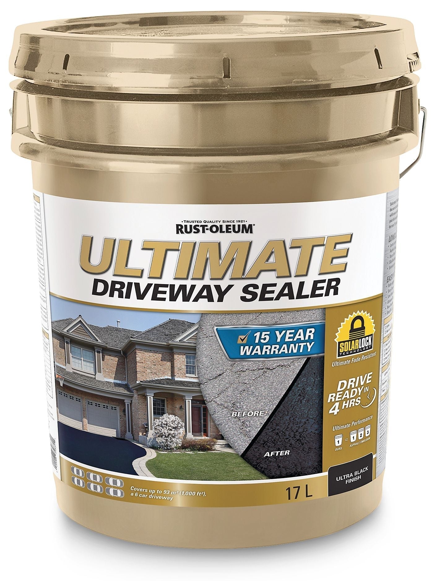 15-Year Ultimate Asphalt Driveway Sealer, 1000 sq. ft Coverage, Ultra Black, 17-L H0U7 - product image 1
