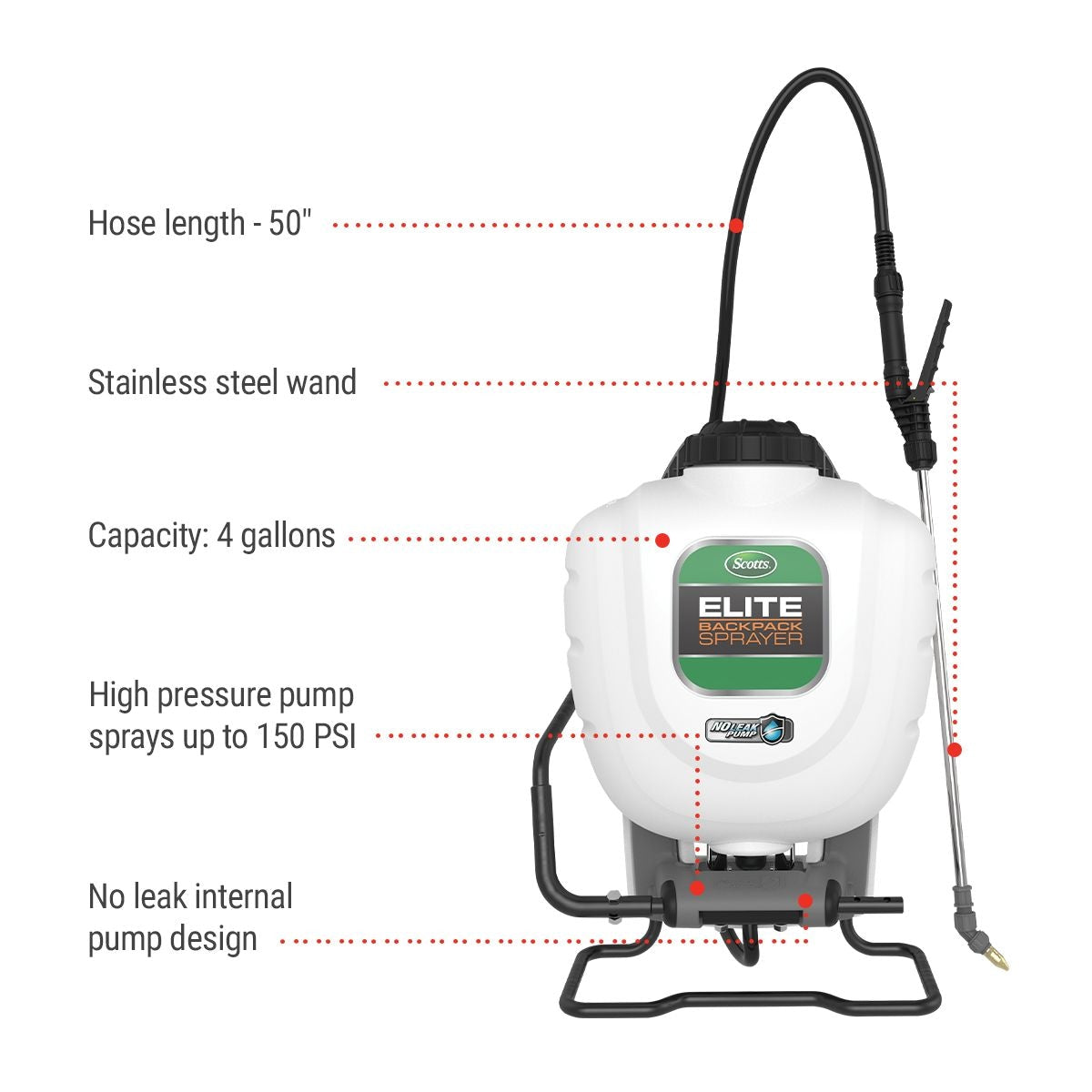 Elite Garden Backpack Sprayer, 4 Gallons B0R1 - product image 2