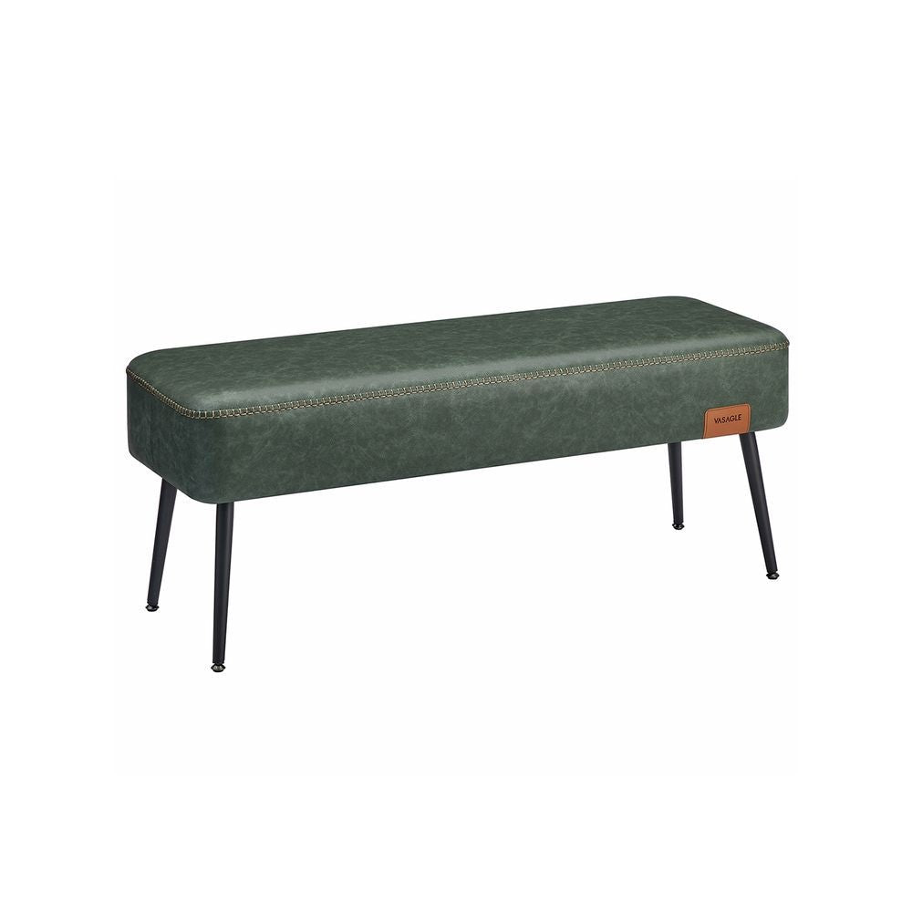 Home EKHO Collection Forest Green Synthetic Leather Bench F9V2 - product image 1