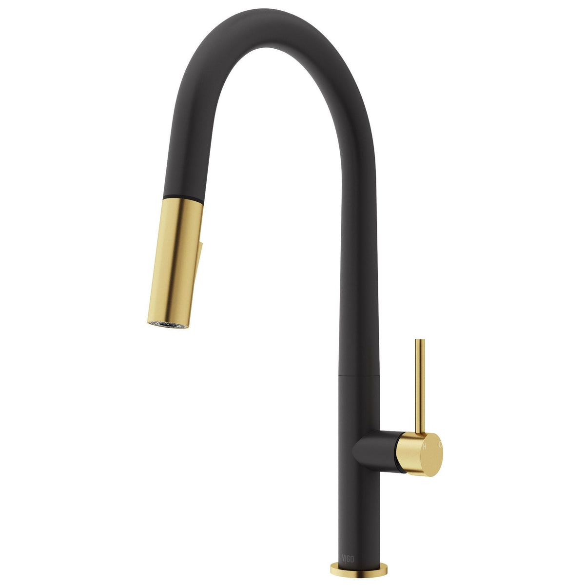 Greenwich 18-in Single-Handle Gold/Black Kitchen Faucet B8P3 - product image 1