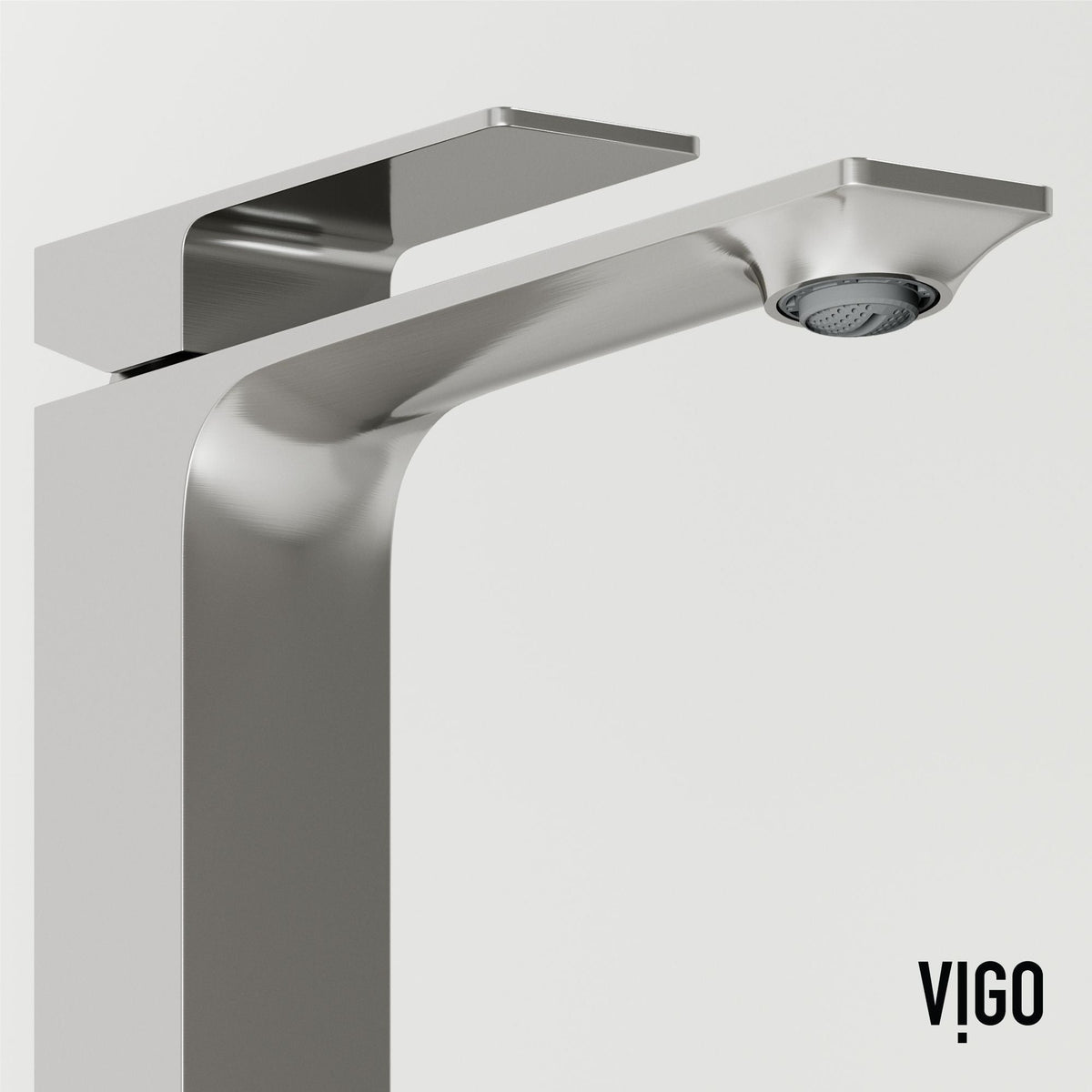 Tarragona Gothic ConcretoStone Grey Bathroom Sink/Basin Set with Dunn Faucet and Rectangular Vessel Q5G0 - product image 4